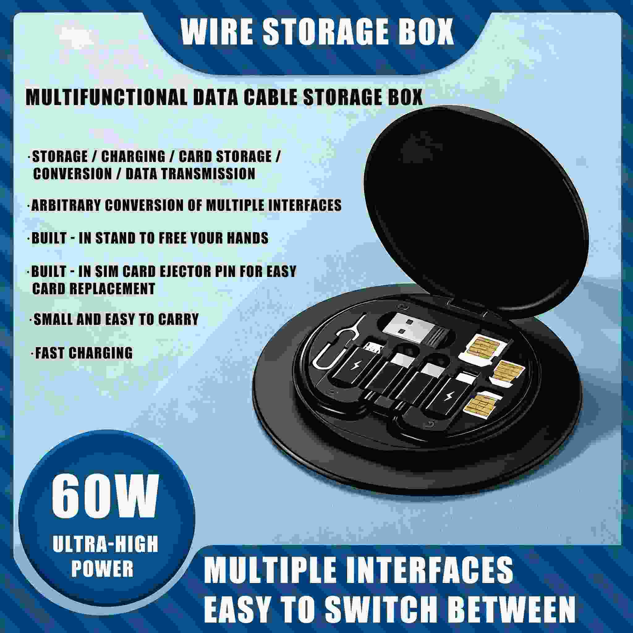 Cabo USB 5 em 1: Carregue e Transfira Dados!