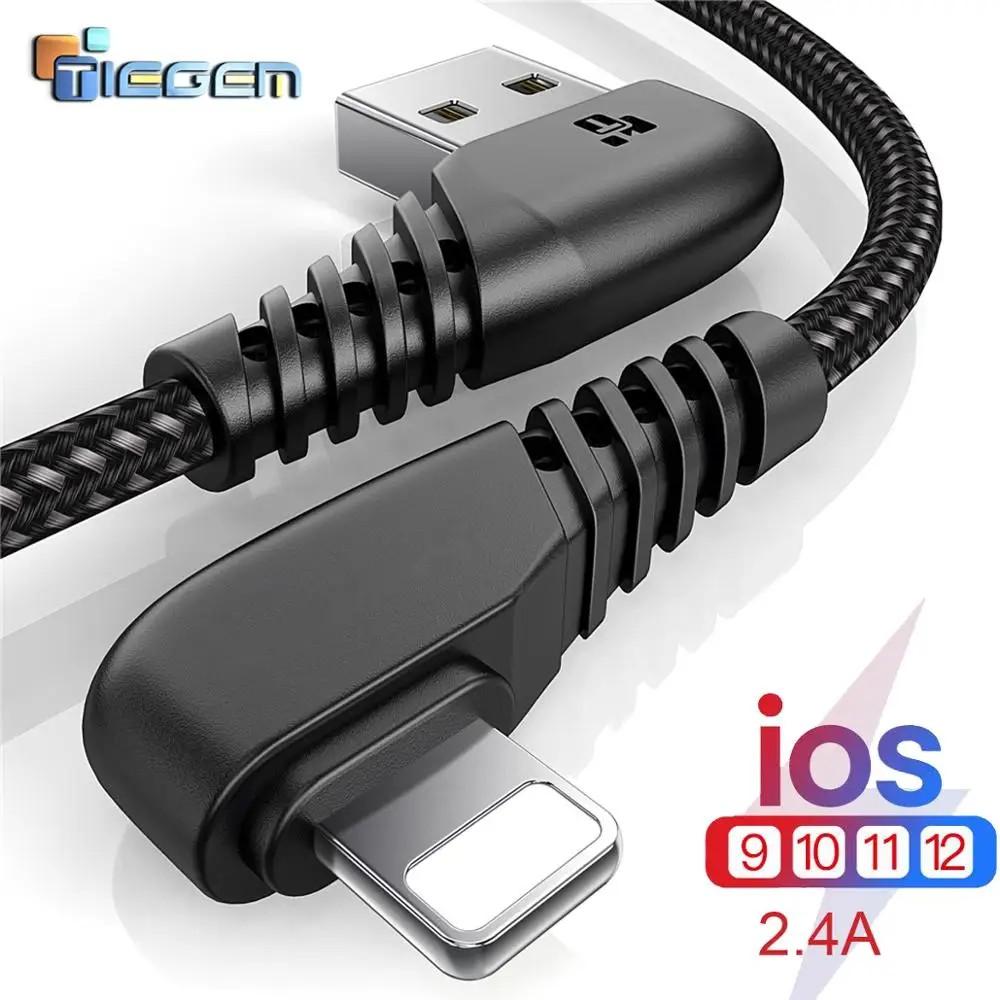 Cabo USB 90° TIEGEM: Carregamento Rápido e Conexão Perfeita