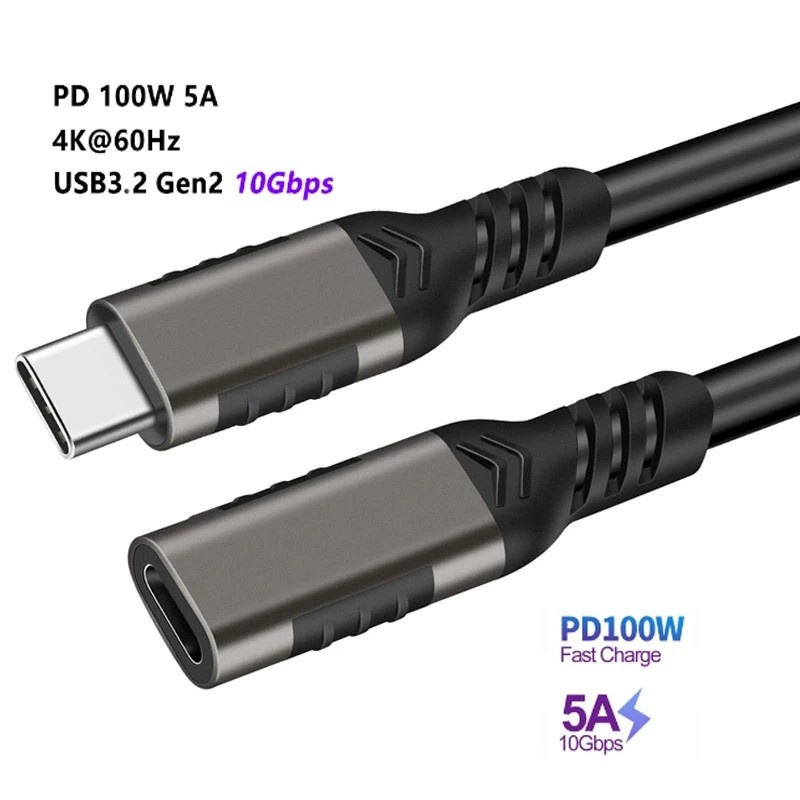 Cabo USB-C 100W: Extensor de Potência e Dados