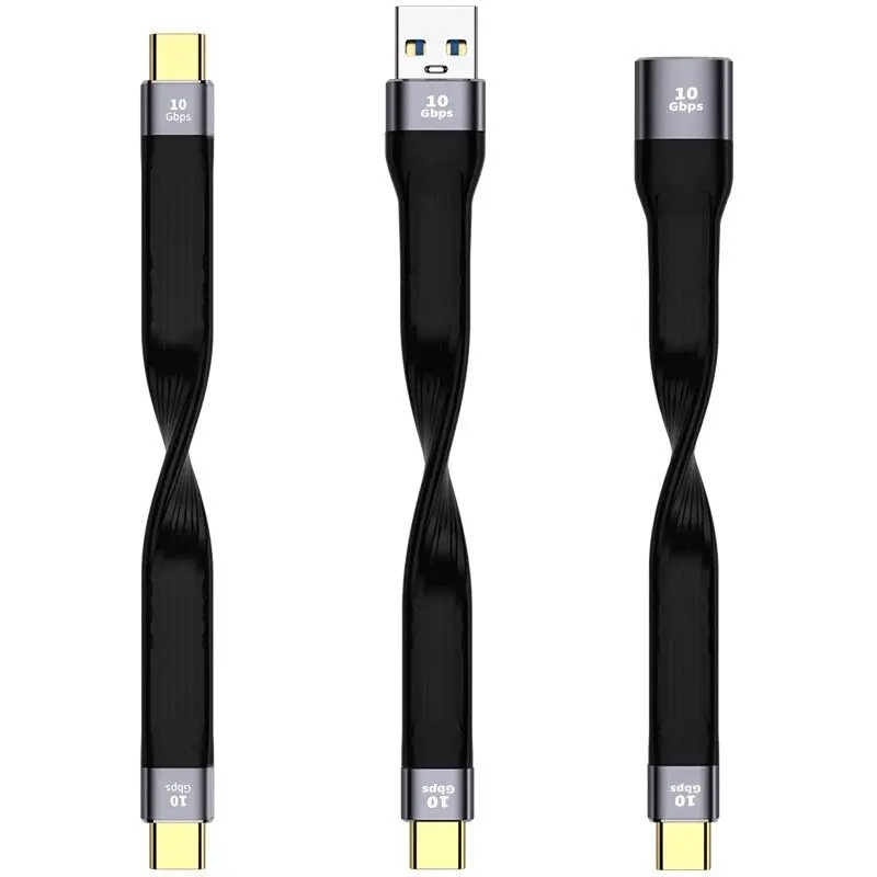 Cabo USB-C 10Gbps: Carregamento Rápido e Dados!