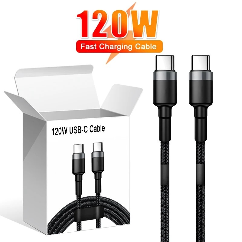Cabo USB-C 120W: Carregamento Super Rápido!