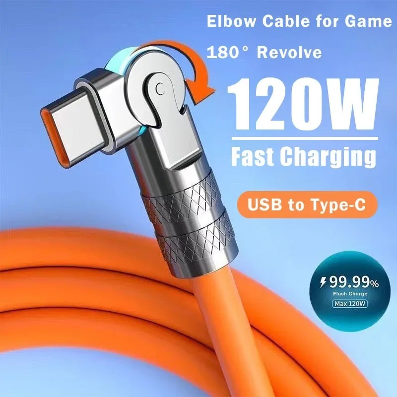 Cabo USB-C 120W: Carregamento Turbo e Design Inovador