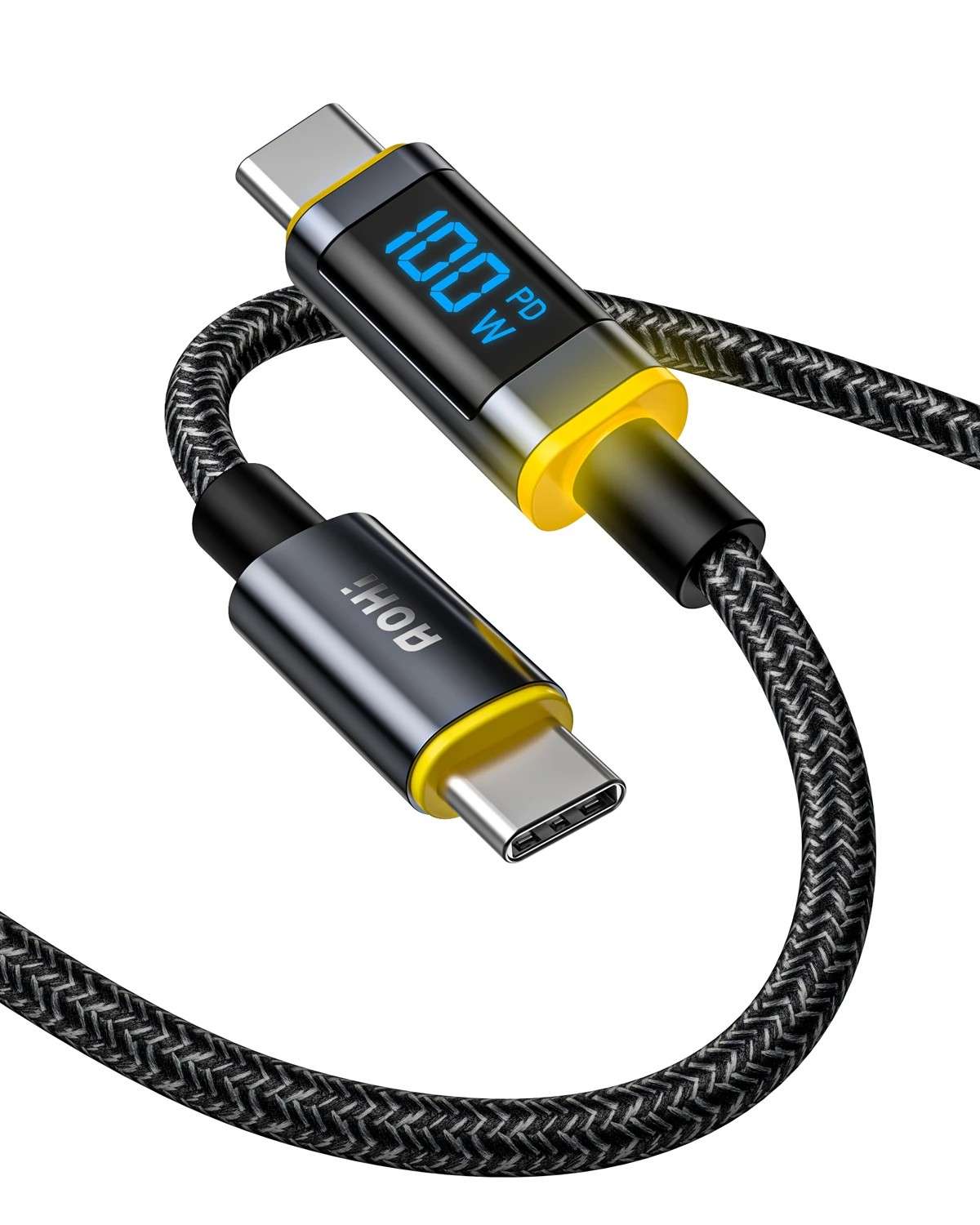 Cabo USB-C 140W AOHI Magline+ – Carregamento Turbo!