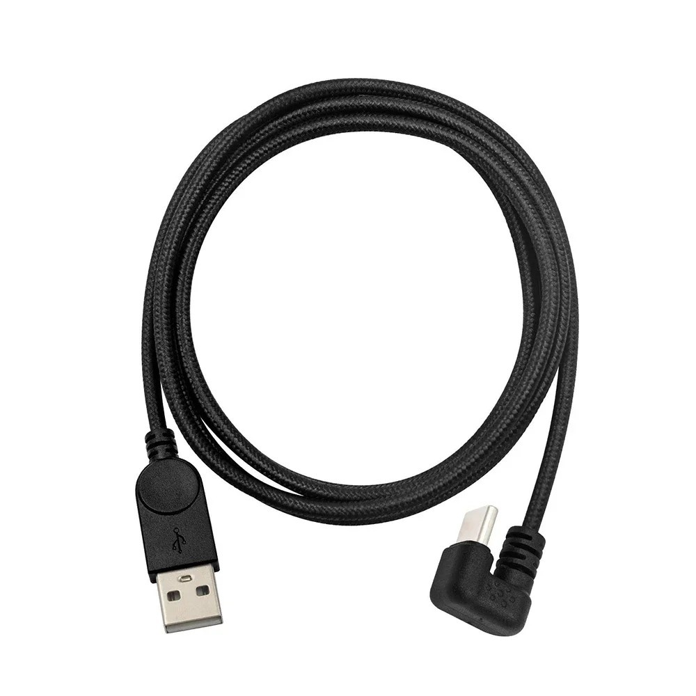 Cabo USB-C 180°: Carregamento Rápido e Dados!