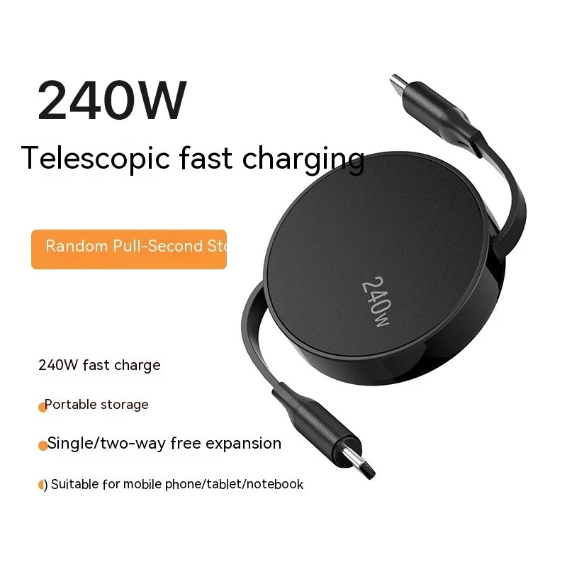 Cabo USB-C 240W: Carregamento Turbo e Display!
