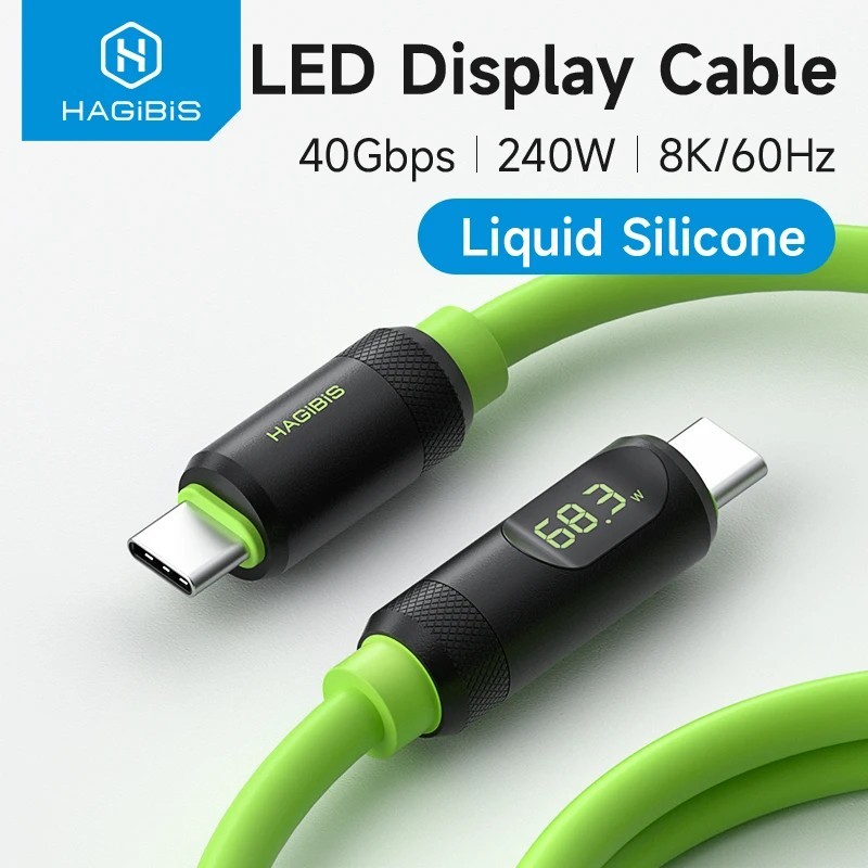 Cabo USB-C 240W: Carregue Rápido e Transfira Dados!