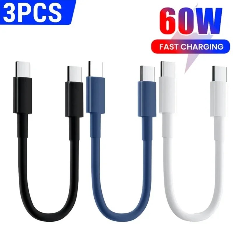 Cabo USB-C 30cm: Carregamento Rápido e Dados!