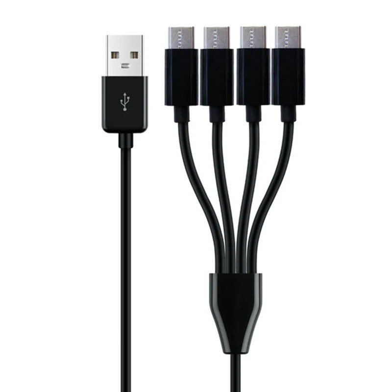 Cabo USB-C 4 em 1: Carregue Vários Dispositivos!