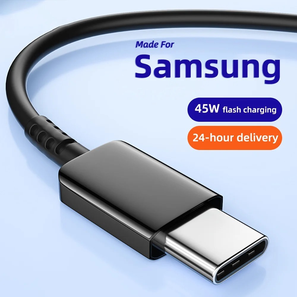 Cabo USB-C 45W/25W: Carregamento Turbo para Galaxy!