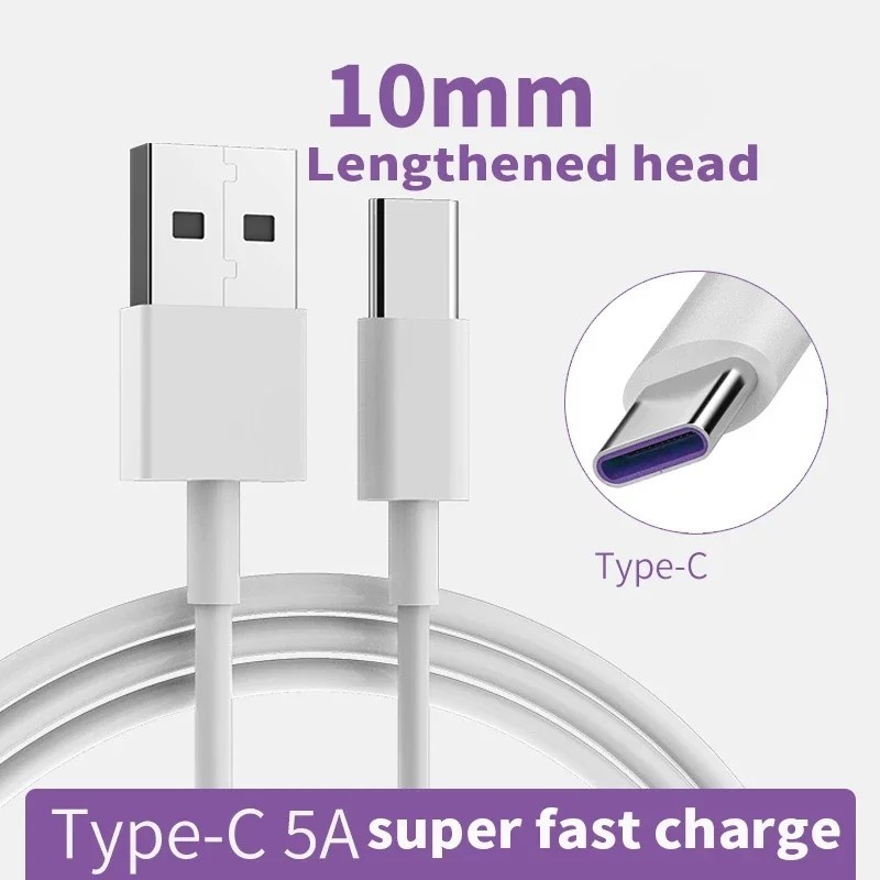 Cabo USB-C 5A 1m Premium: Carregue Rápido!