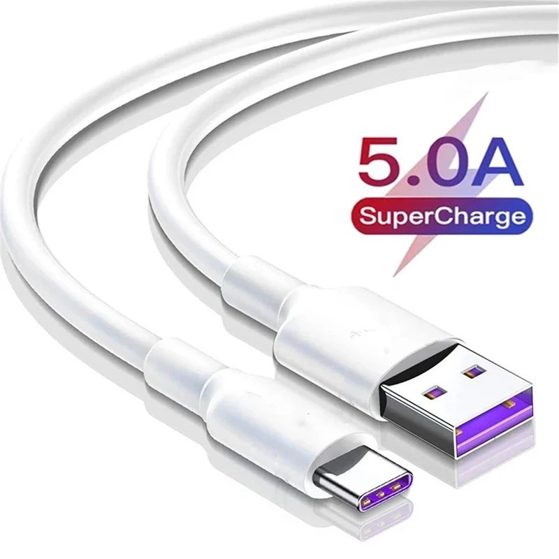 Cabo USB-C 5A: Carregue Rápido!