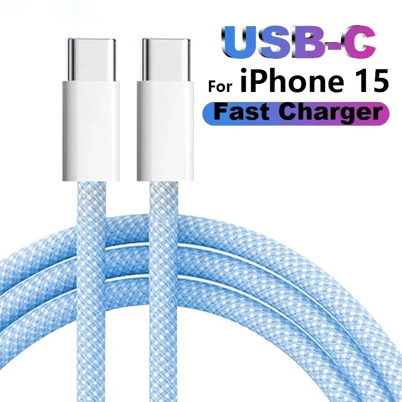 Cabo USB-C 60W: Carga Turbo para iPhone 15