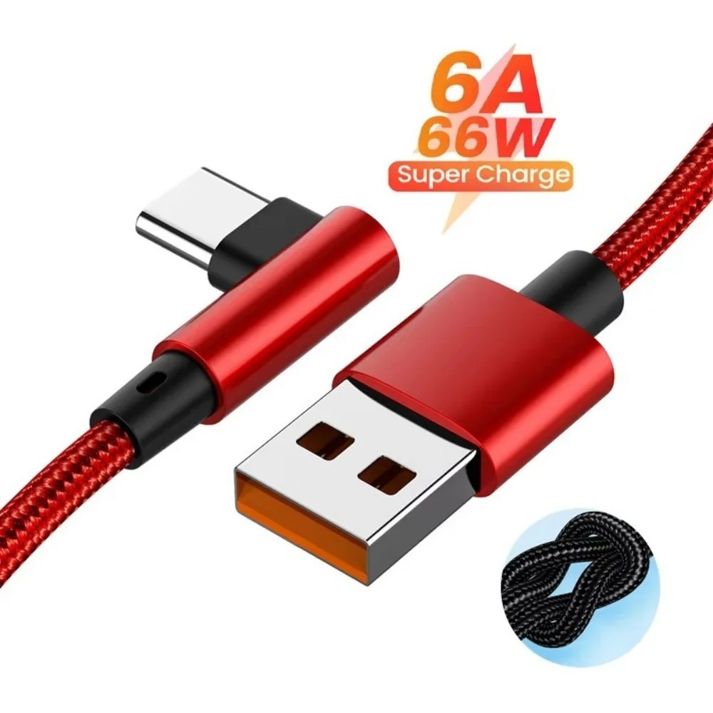 Cabo USB-C 66W: Carregamento Turbo e Dados!