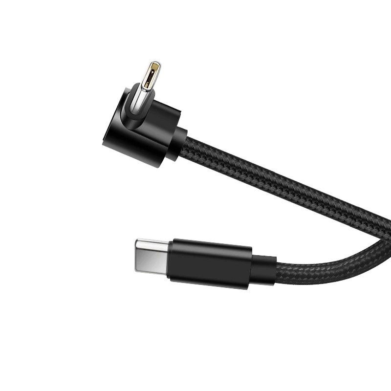 Cabo USB-C 90°: Carregue Rápido e Transfira Dados!