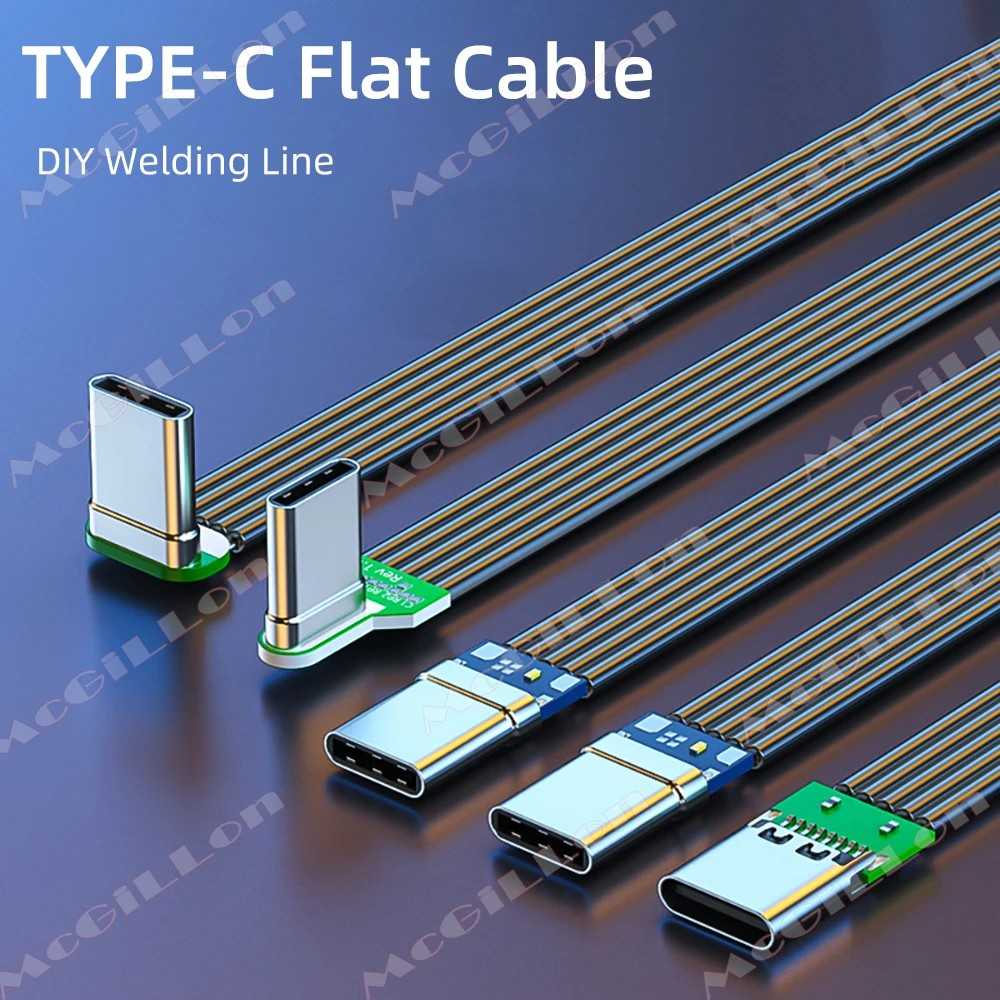 Cabo USB-C Angular: Carregue e Transfira Dados Rápido!