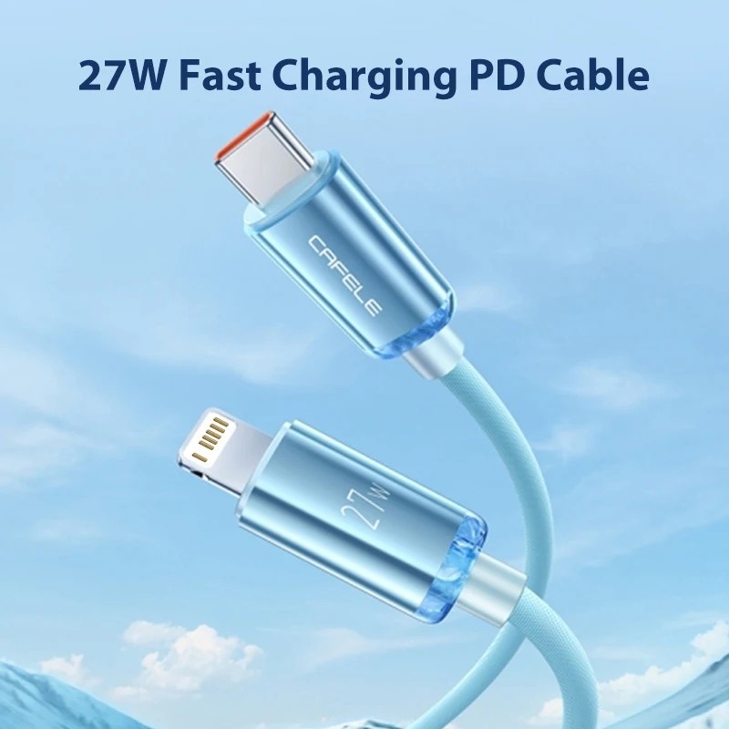 Cabo USB-C CAFELE 27W: Carregamento Turbo para iPhone