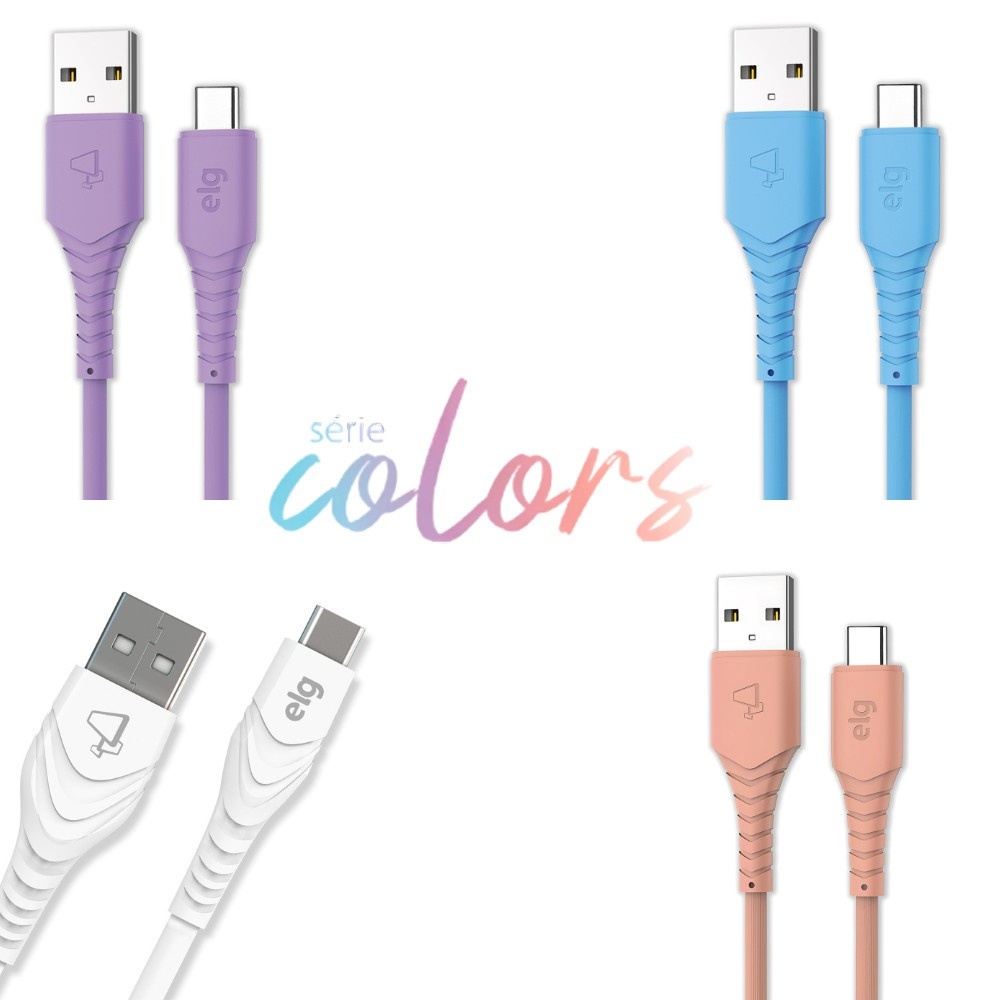 Cabo USB-C ELG: Carga Rápida e Resistência!