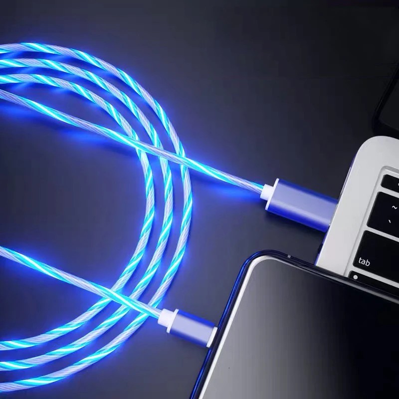 Cabo USB-C LED: Carregamento Rápido e Visual Incrível!
