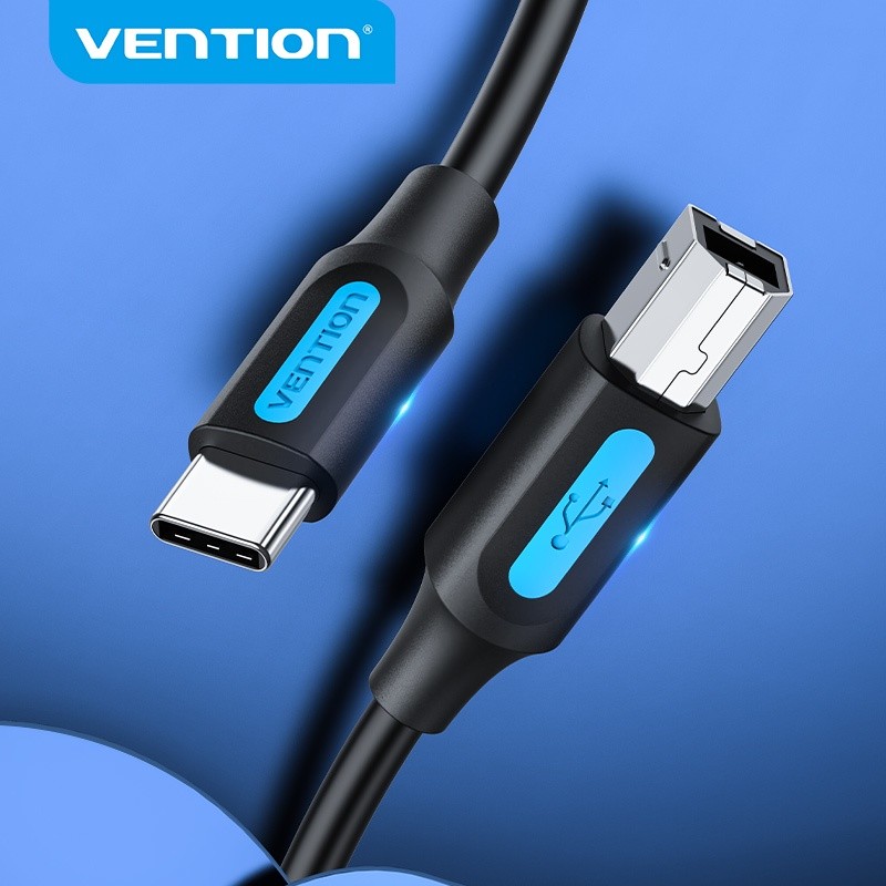 Cabo USB-C para USB-B VENTION: Transferência Rápida!