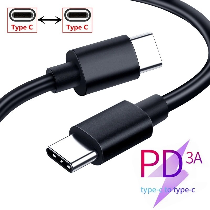 Cabo USB-C para USB-C: Carregamento Rápido e PD