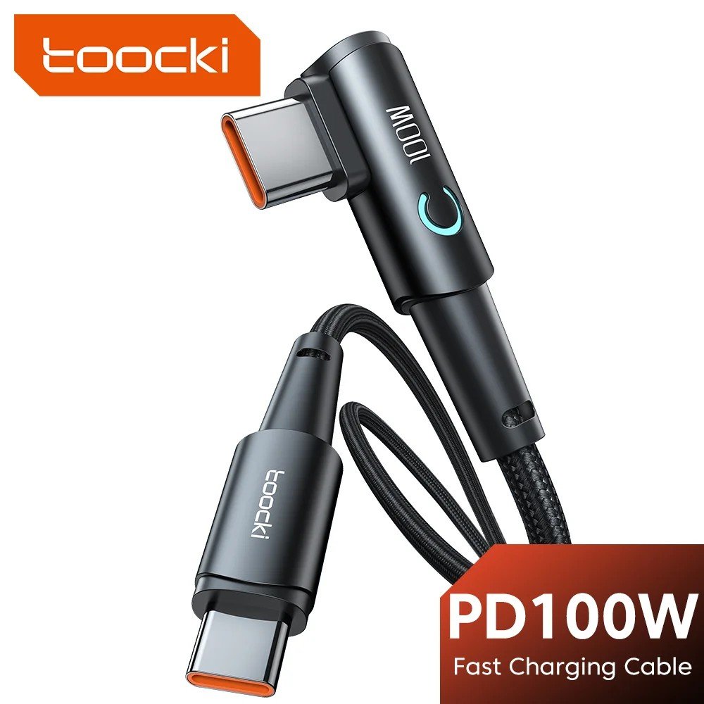 Cabo USB-C Toocki: Carregamento Turbo e LED!
