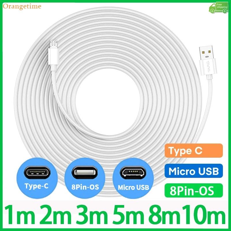 Cabo USB Longo: Carregue e Transfira Dados!