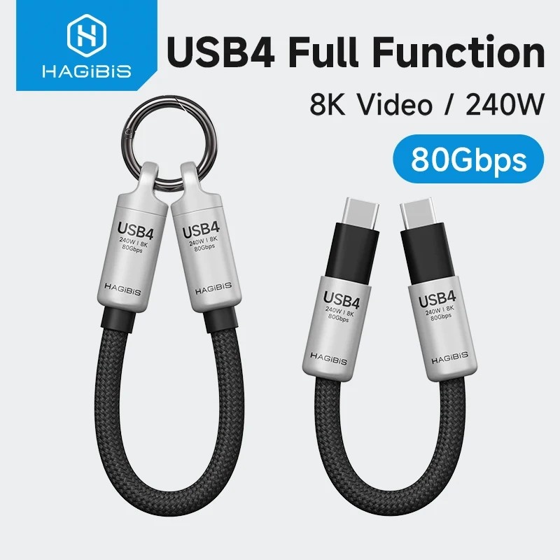 Cabo USB4 Hagibis: Potência e Velocidade!