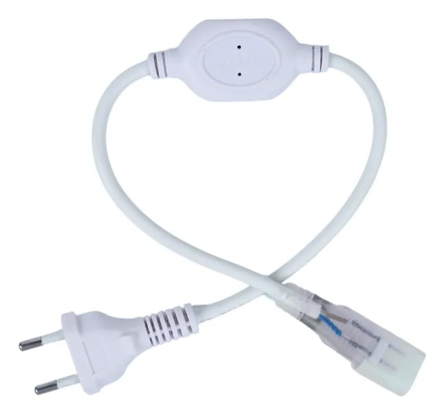 Kit 2 Cabos de Alimentação para Mangueira LED Neon 110/220V - Conexão Segura e Fácil