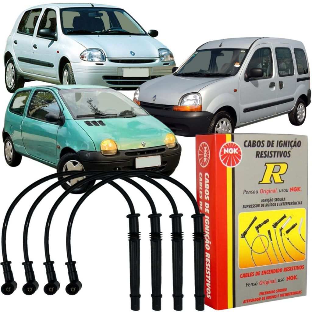 Cabos de Vela NGK: Clio, Kangoo e Twingo (98-01)