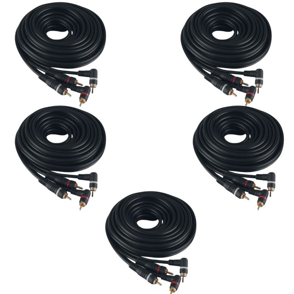 Cabos RCA 5m: Kit com 5 para Áudio Perfeito!