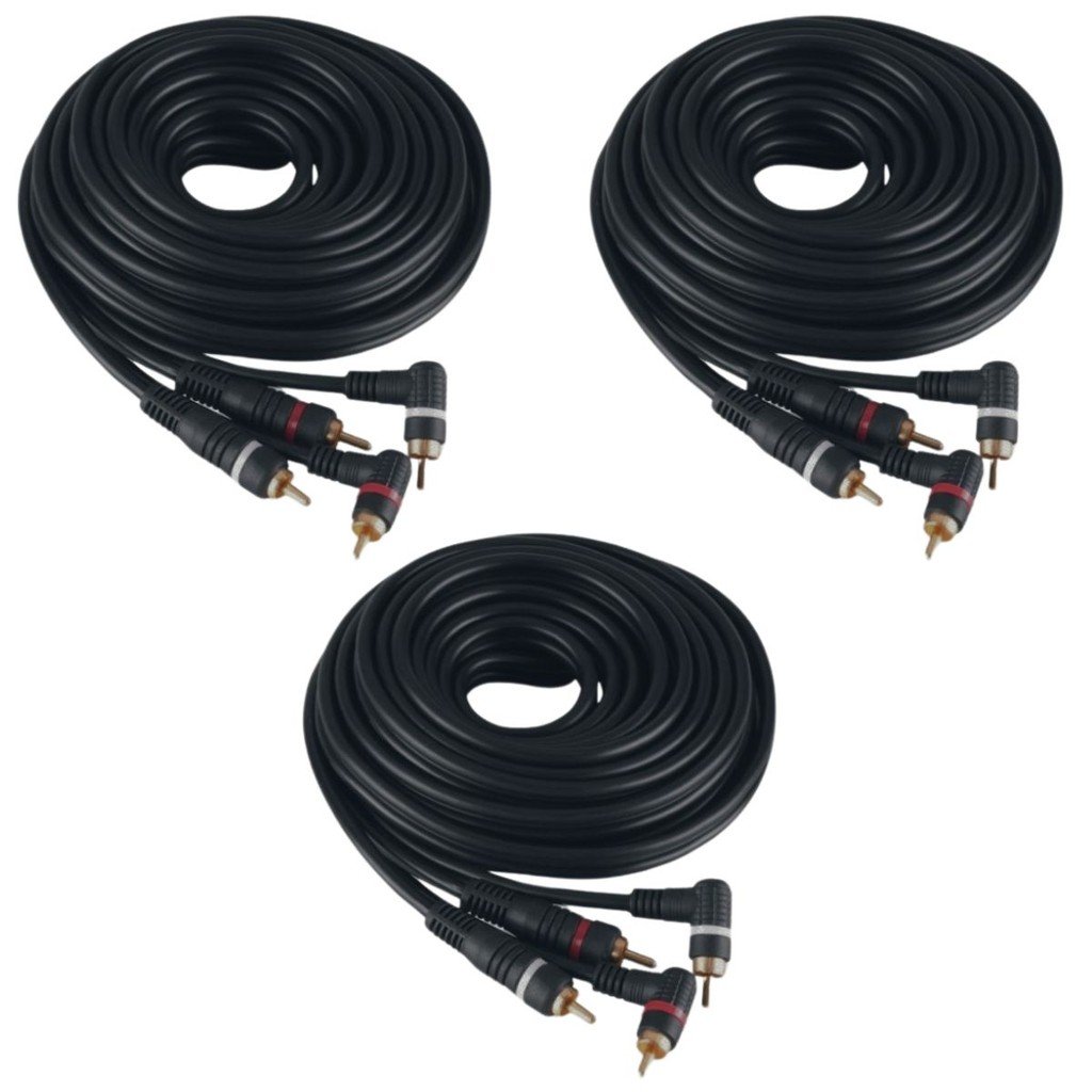 Cabos RCA 5m KX3: Som Automotivo Sem Ruídos!