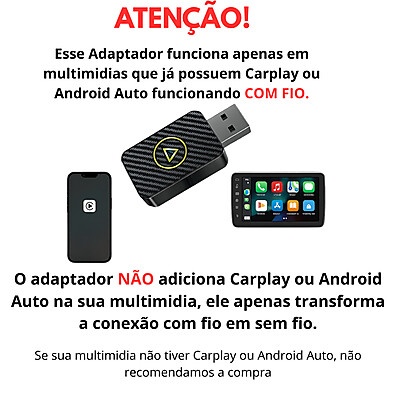 CarPlay Sem Fio 2 em 1: Conecte sem Cabos!