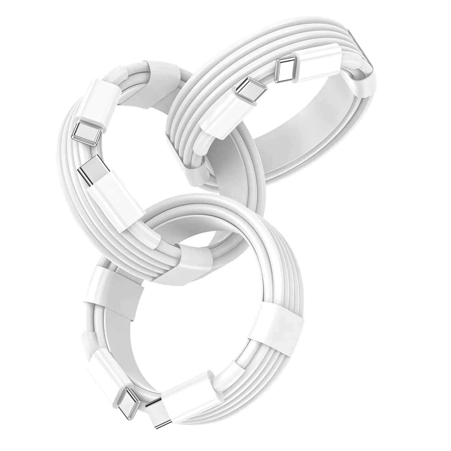 Cabos USB-C 60W 3-Pack: Carregamento Rápido!