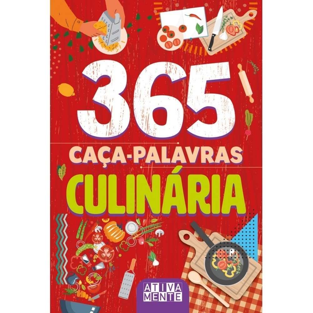 Caça-Palavras Culinária: 365 Desafios Deliciosos!