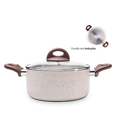 Caçarola Antiaderente Cerâmica 24cm Brinox