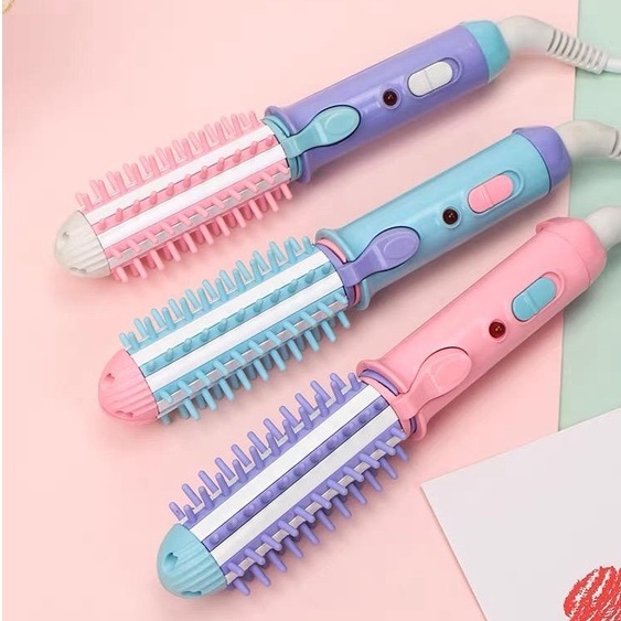 Escova Modeladora Portátil: Cabelo Liso ou Cacheado!