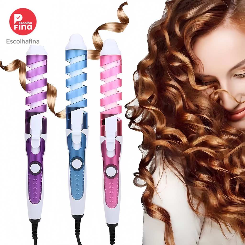 Cacheador de Ondas Profissional: Cachos Perfeitos em Segundos