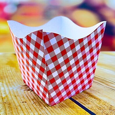 Cachepô Festa Junina Xadrez Vermelho – Decore com Estilo!
