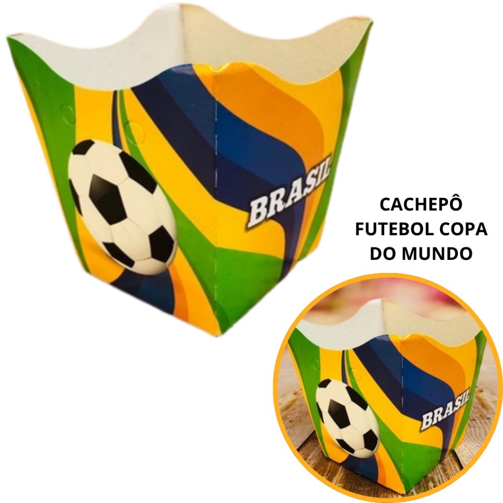Cachepôs Futebol Copa do Mundo: Decore sua Festa!