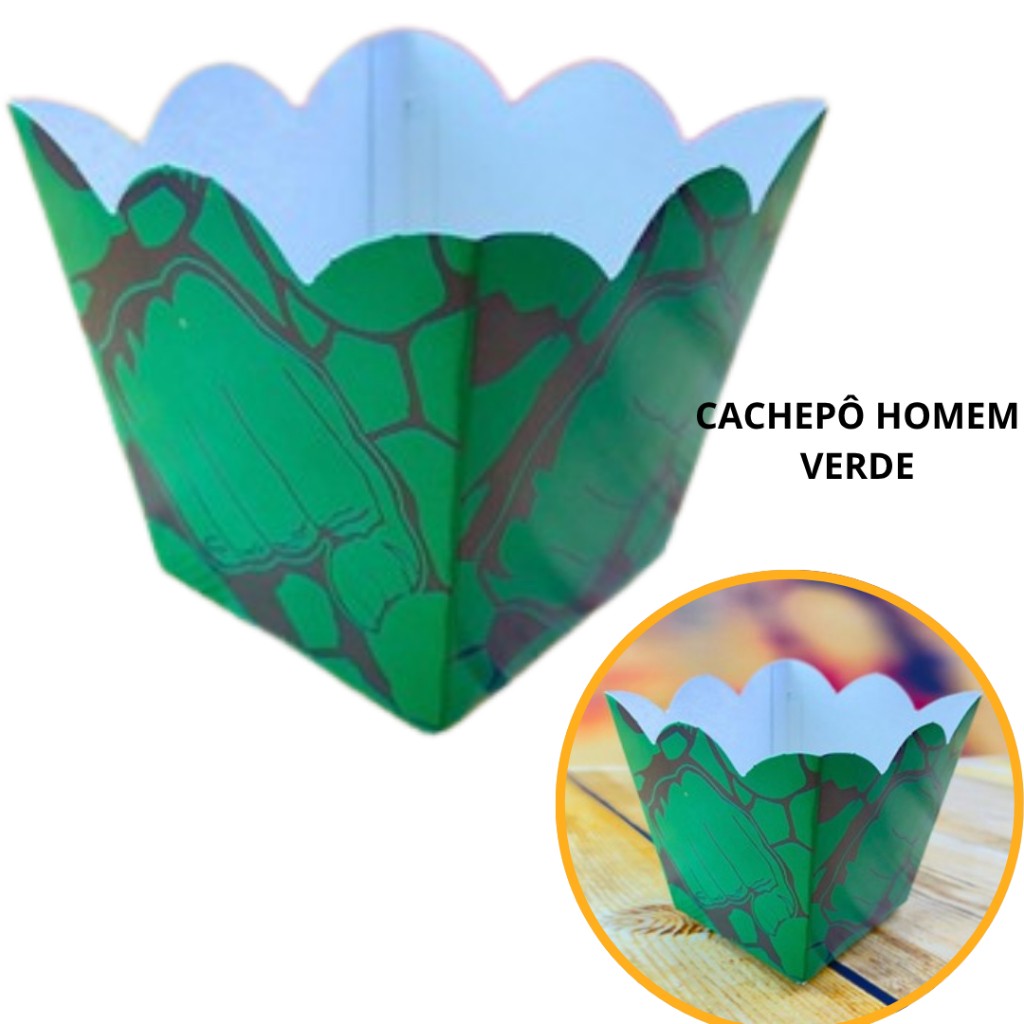 Cachepôs Hulk: Decore Sua Festa com o Homem Verde!