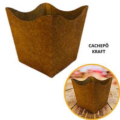 Cachepôs Kraft para Festa: Kit de 10 a 60!