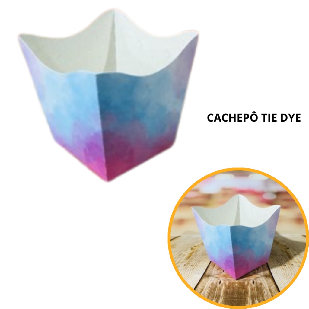 Cachepôs Tie Dye: Decore Sua Festa com Estilo!