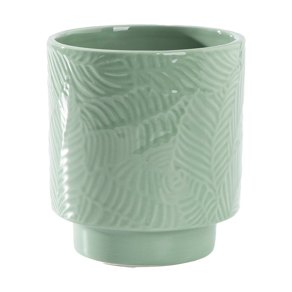 Cachepot Folium Mek: Charme Moderno em Cerâmica