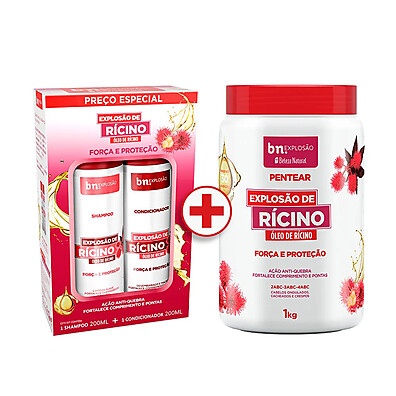 Cachos Fortes: Kit Rícino Beleza Natural 1Kg