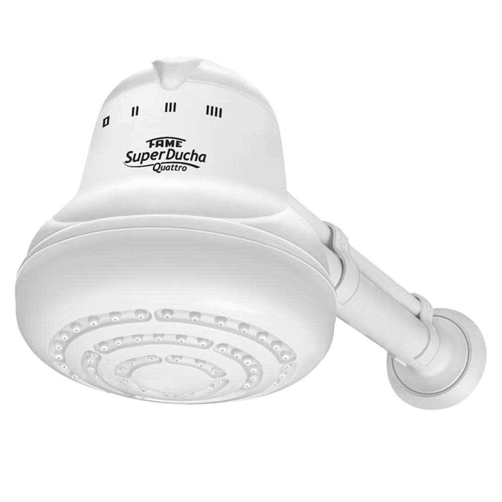 Chuveiro Elétrico Super Ducha Quattro 6.800W 220V Branco - FAME | Segurança e Conforto em Cada Banho