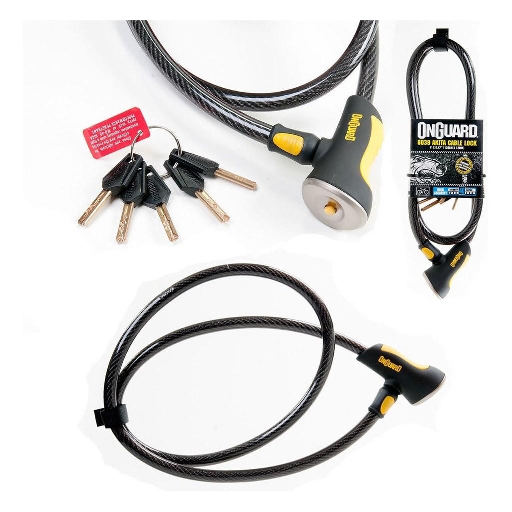 Cadeado Bicicleta Moto OnGuard Akita: Proteção Total!