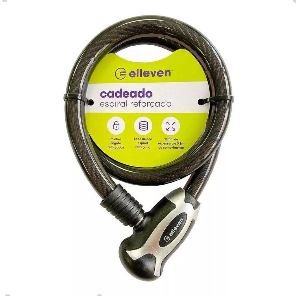 Cadeado Corrente 80cm Elleven: Segurança para Bike, Moto e Portão