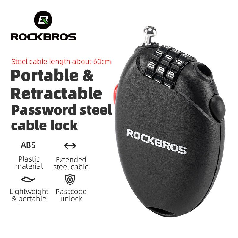 Cadeado de Bicicleta ROCKBROS: Segurança Leve