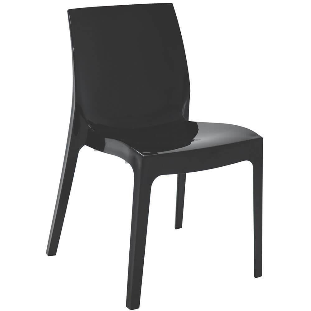 Cadeira Tramontina Alice Brilho Summa em Polipropileno Preto – Conforto e Estilo para Qualquer Ambiente