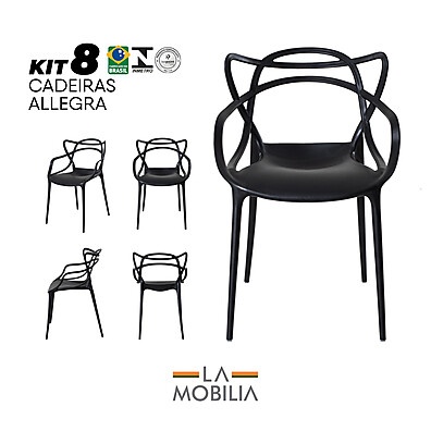 Cadeira Allegra: Conforto e Design em Preto
